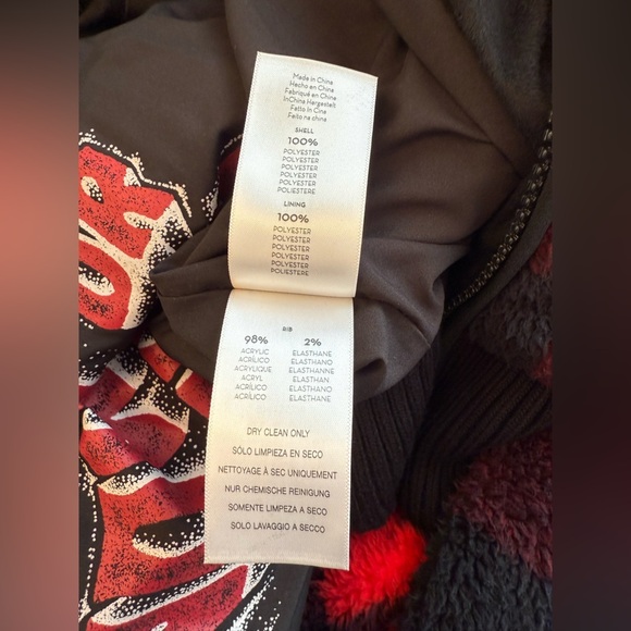 Mother Funnel Neck Ribbed Jacket Women's Small Buffalo Plaid Teatime - Picture 8 of 14